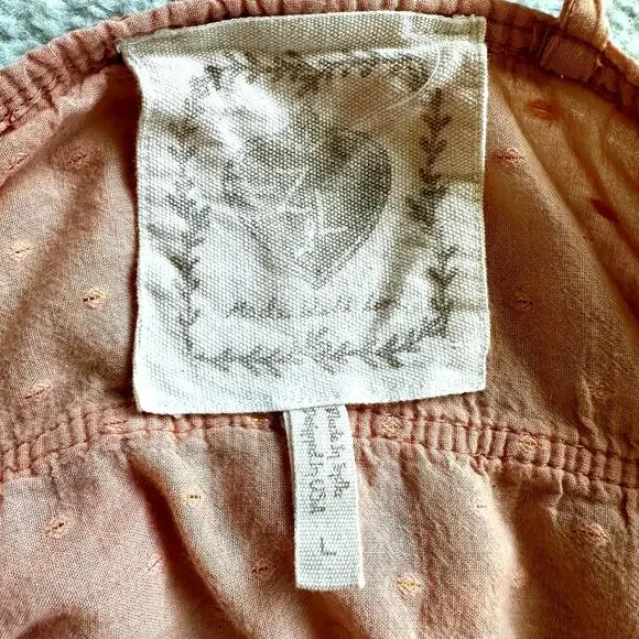 Z&L Europe Blush Pink Plunge Neck Tassel Mini Dress Cover Up Size L - Picture 6 of 12